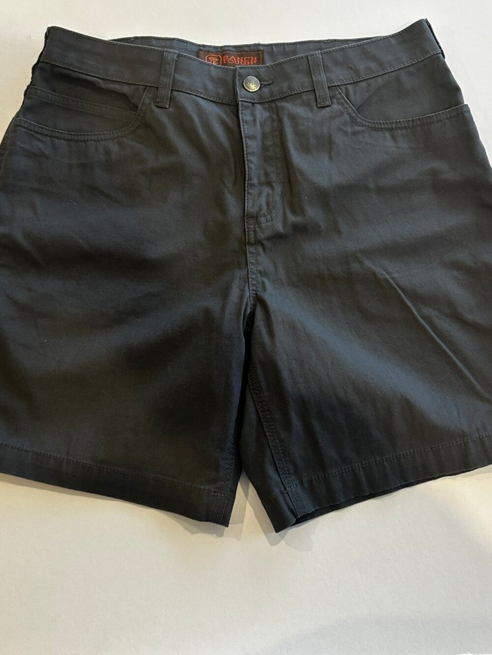 Ranch Tough Charcoal Cargo Shorts | Size 10 | Stretch Cotton Utility Shorts